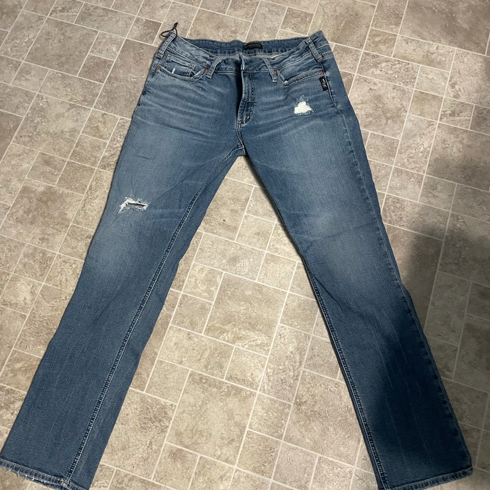 Silver SUKI straight 34x32.